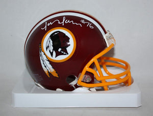 Jon Jansen Autographed Washington Redskins Mini Helmet- Jersey Source Auth