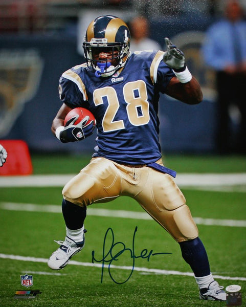 Marshall Faulk Signed Authentic NFL Football JSA COA Autograph