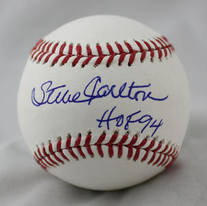Steve Carlton Autographed Rawlings OML Baseball W/ HOF- JSA W Auth