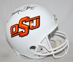 Thurman Thomas Signed Oklahoma State Cowboys F/S Helmet- JSA W Auth