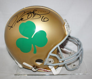 Jerome Bettis Autographed Notre Dame Fighting Irish ProLine Shamrock Helmet- JSA W
