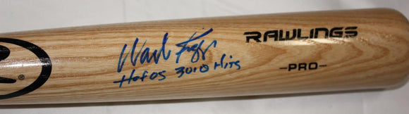 Wade Boggs HOF Autographed Blonde Rawlings Baseball Bat W/ HOF+HITS- JSA W Auth