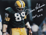 Dave Robinson Autographed Packers 8x10 Standing Over Player Photo W/HOF- Jersey Source Auth