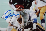 Lance McIlhenny Autographed 8x10 Mustangs Running Vertical Photo- JSA W Auth