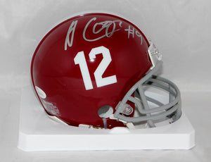 Amari Cooper Autographed Alabama Riddell Mini Helmet- JSA Witness Auth