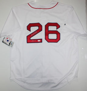 Wade Boggs Autographed White Red Sox Majestic Jersey W/ HOF- JSA W Auth