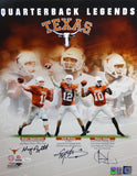 Applewhite, McCoy & Young Autographed 16x20 Texas Quarterbacks Photo- JSA W Auth