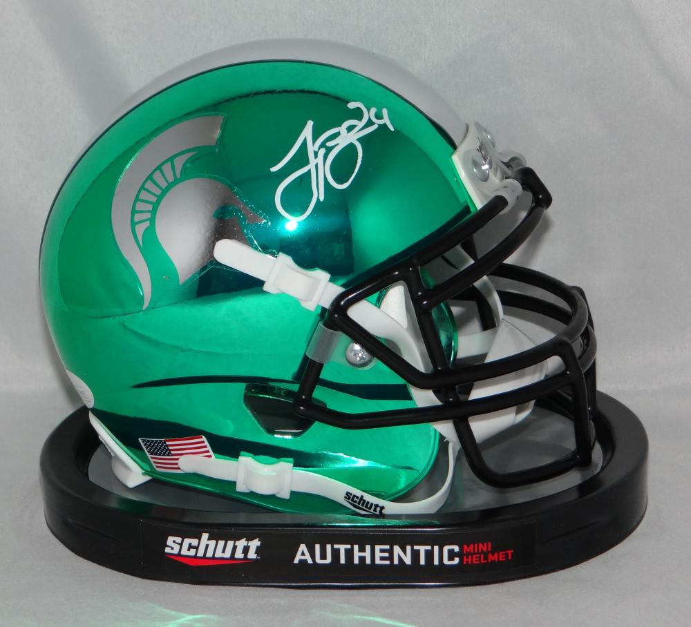 Le'Veon Bell Autographed Michigan State Mini Football Helmet - JSA COA