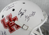 Keenum/Ware/Ward Jr/Kolb/Klingler Autographed U of H F/S White Helmet- JSA W Auth