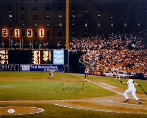 Cal Ripken Jr Autographed Orioles 16x20 Scoreboard Photo- JSA Auth