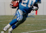 Barry Sanders Autographed Detroit Lions 16x20 Running Photo- JSA Authenticated