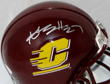Antonio Brown Autographed Central Michigan Riddell Mini Helmet- JSA W Auth
