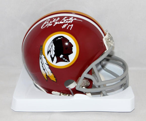 Billy Kilmer Signed Redskins 72-77 TB Mini Helmet W/ 70 Greatest- Jersey Source Auth
