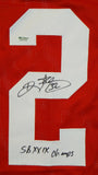 Ricky Watters Autographed Red Pro Style Jersey W/ SB Champs- SGC Authenticated