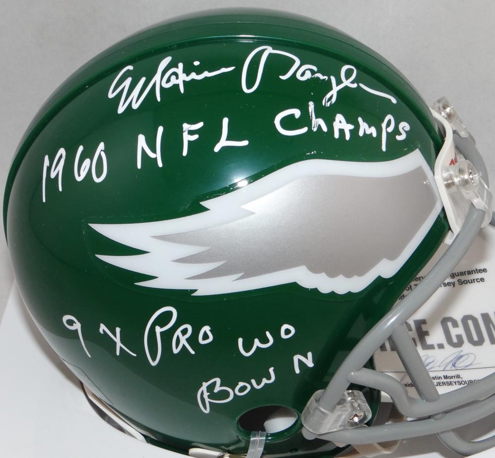 Philadelphia Eagles Maxie Baughan Autographed Full Size Helmet