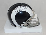 Maxie Baughan Signed Rams 65-72 TB Mini Helmet W/ Pro Bowl- Jersey Source Auth