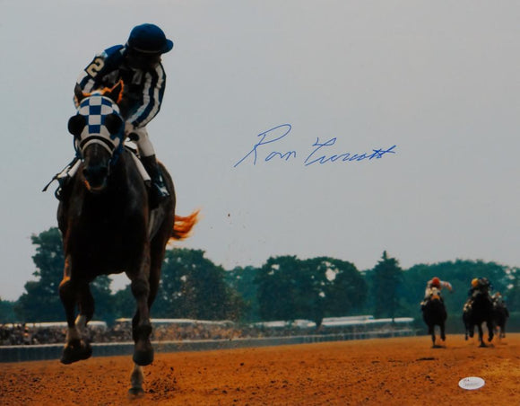 Ron Turcotte Autographed 16x20 Riding Secretariat Photo- JSA W Authenticated