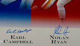 Earl Campbell Nolan Ryan Olajuwon Signed 16x20 Houston Legends Photo- JSA W Auth *Blue