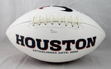 Andre Johnson Autographed Houston Texans Logo Football- JSA W Authenticated
