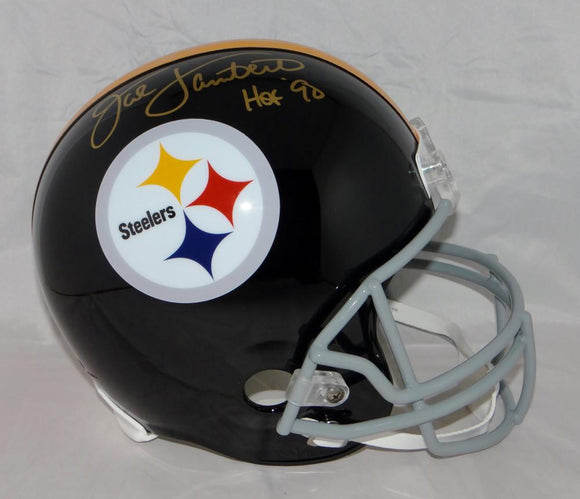 Jack Lambert Autographed F/S Pittsburgh Steelers 63-76 TB Helmet - JSA W Auth *Gold