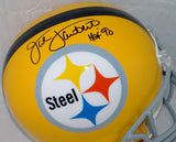 Jack Lambert Autographed F/S Pittsburgh Steelers 62 TB Helmet- JSA W Auth *Black