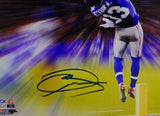 Odell Beckham Autographed NY Giants 8x10 The Catch Effect PF Photo- JSA Auth *Blue