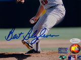 Bert Blyleven Autographed Minnesota Twins 8x10 Pitching Photo- JSA W Auth *Blue