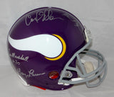 Purple People Eaters Autographed Minnesota Vikings F/S ProLine Helmet- JSA Auth