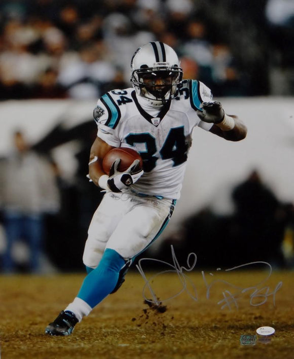 DeAngelo Williams Autographed Carolina Panthers 16x20 Running Photo- JSA W Auth