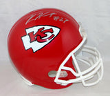 Kareem Hunt Autographed Kansas City Chiefs F/S Helmet- JSA W Auth *Silver