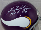 Fran Tarkenton HOF Autographed F/S Minnesota Vikings 61-79 TB Helmet- JSA W Auth