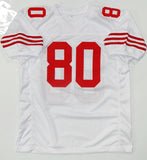 Jerry Rice Autographed White Pro Style Jersey- Beckett W Auth *Silver Image 4