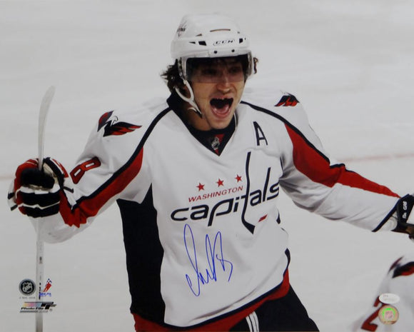 Alexander Ovechkin Signed Capitals 16x20 Up Close PF Photo- JSA W Auth *Blue