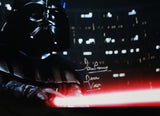 David Prowse Darth Vader Signed Star Wars 16x20 Light Saber Photo- JSA Auth *Center/Silver