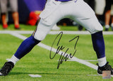 Case Keenum Autographed Vikings 16x20 About to Pass PF Photo- JSA W Auth *Black