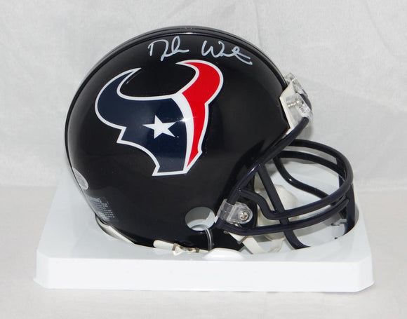 Deshaun Watson Autographed Houston Texans Mini Helmet- Beckett Auth *White Image 1