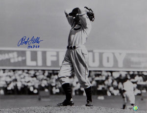 Bob Feller Signed Autographed Cleveland Indians 8x10 Photo with