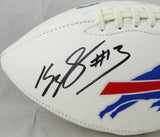 Kelvin Benjamin Autographed Buffalo Bills Logo Football - JSA Witnessed Auth