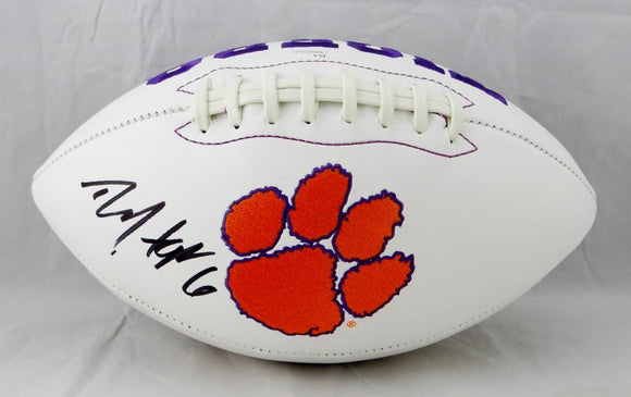 Deandre Hopkins Autographed Clemson Tigers Logo Football- JSA Witnessed Auth