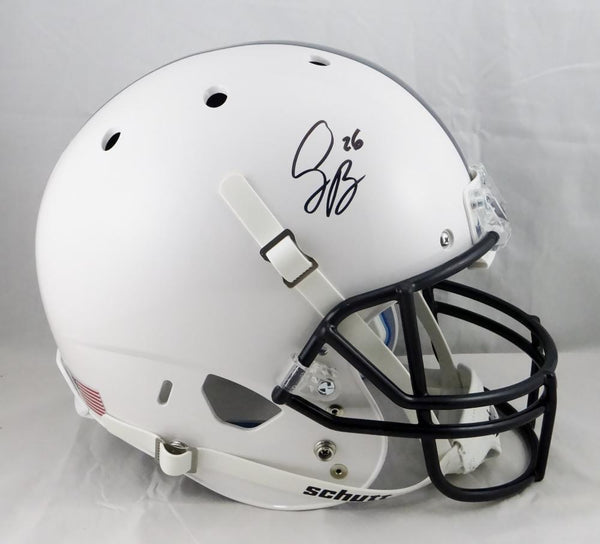 SAQUON BARKLEY Autographed Penn State Full Size Helmet & Jersey Jsa COA Auto