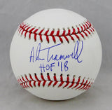 Alan Trammell Autographed Rawlings OML Baseball w/ HOF 18- JSA Witness Auth