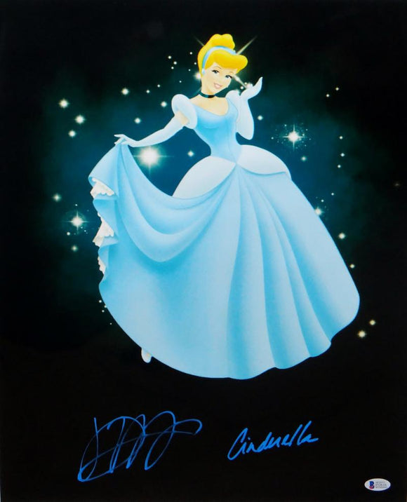 Jennifer Hale Autographed Cinderella 16x20 Photo- Beckett Authenticated *Lt Blue