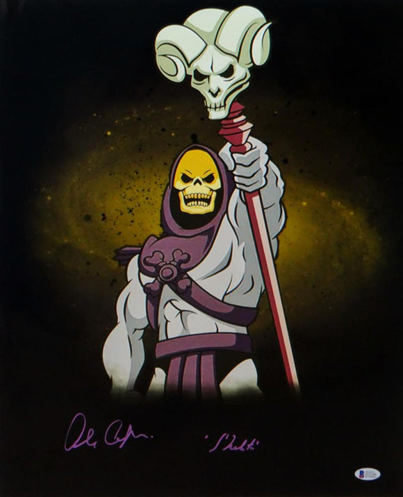 Alan Oppenheimer Autographed Skeletor 16x20 Photo- Beckett Auth *Purple