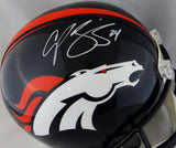 Champ Bailey Autographed Denver Broncos Full Size Helmet - Beckett Auth *White