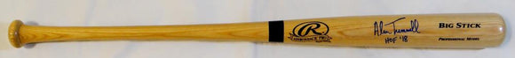 Alan Trammell Signed Big Stick Blonde Baseball Bat w/ HOF '18 -JSA W *Blue