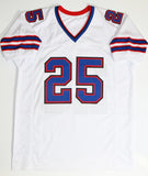 LeSean McCoy Autographed White Pro Style Jersey- JSA Witnessed Auth *2