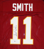 Alex Smith Autographed Maroon Pro Style Jersey- Beckett Authenticated *L1
