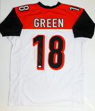 AJ Green Autographed White Pro Style Jersey - JSA Witnessed Auth *1