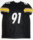 Stephon Tuitt Autographed Black Pro Style Jersey - JSA Witness Auth *9