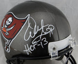 Warren Sapp Signed Tampa Bay Buccaneers F/S Helmet w/ HOF- JSA W Auth *White